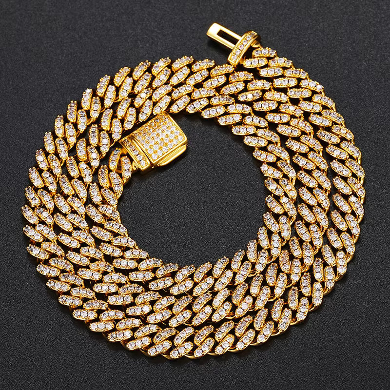 Moissanite Curb Chain Necklace