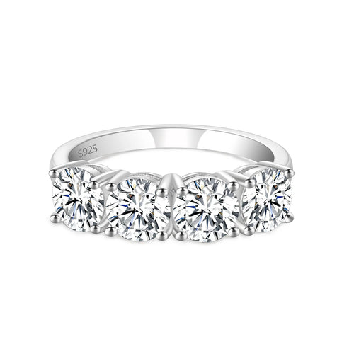 Moissanite Classic 4-Stone Ring