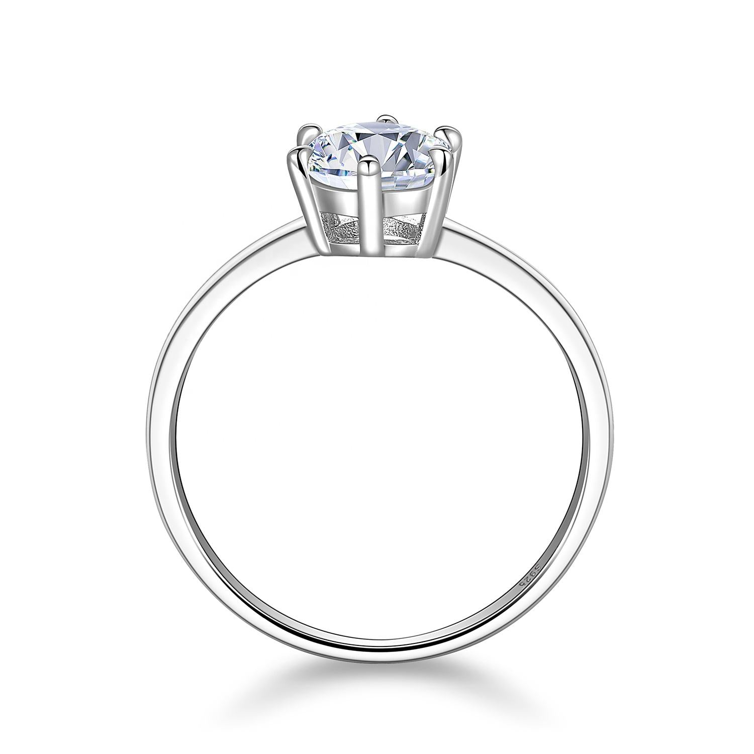 Moissanite Classic Solitaire Ring