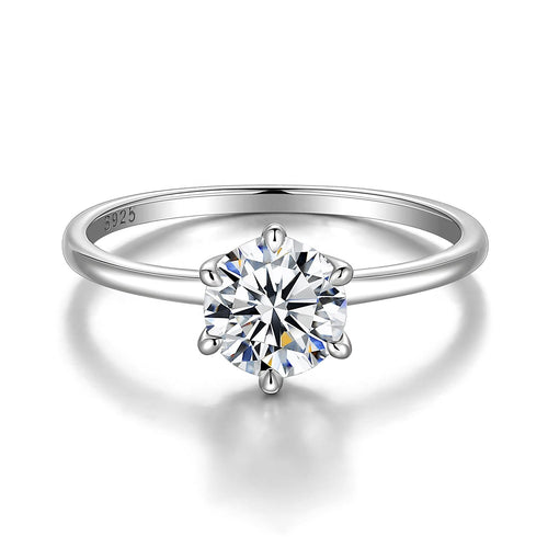 Moissanite Classic Solitaire Ring
